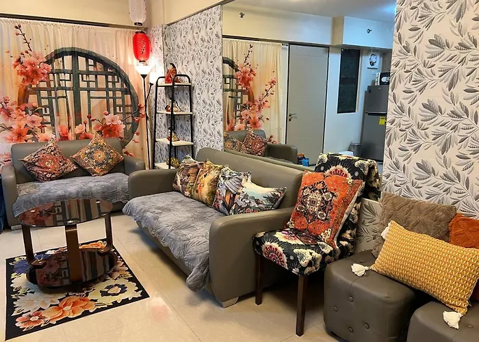公寓 Japan Vibe Near Ayala Feliz Mall 2br 55sqm With Veranda Netflix Prime Hbo Max Pool